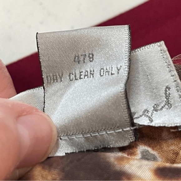 VINTAGE SPIEGEL Women's Burgundy Double Breasted Trench Coat, Size 16 - Picture 8 of 9